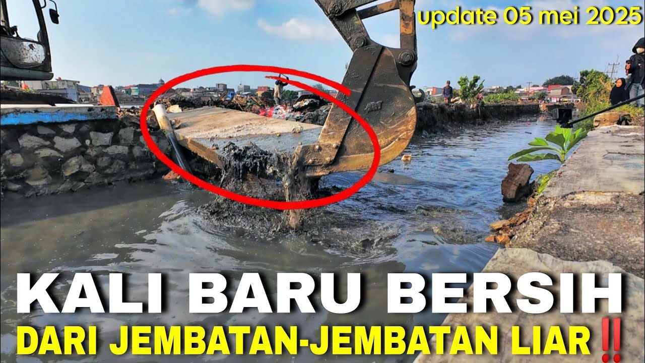 KALI BARU SEBENTAR LAGI AKAN SESUAI DENGAN NAMANYA‼️normalisasi kali Baru tambun Selatan#dedimulyadi