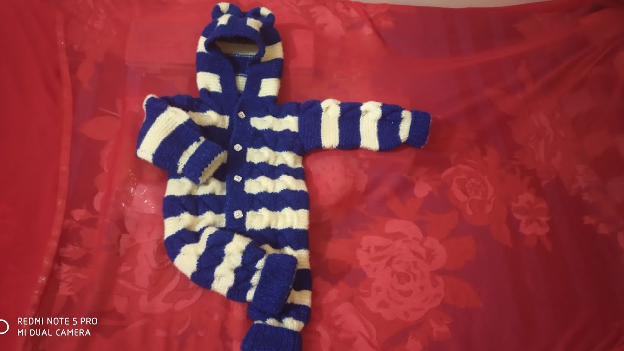 Baby Jumpsuit कैसे बनाएं Stdp by Step#86knitting Lesson #2018.