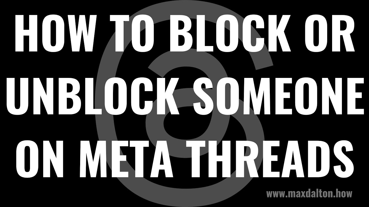 How to Block or Unblock Someone on Meta Threads