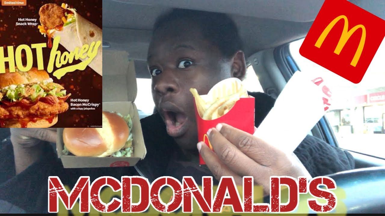 Trying The NEW McDonald’s Hot Honey Mccrispy & Wrap  Review 