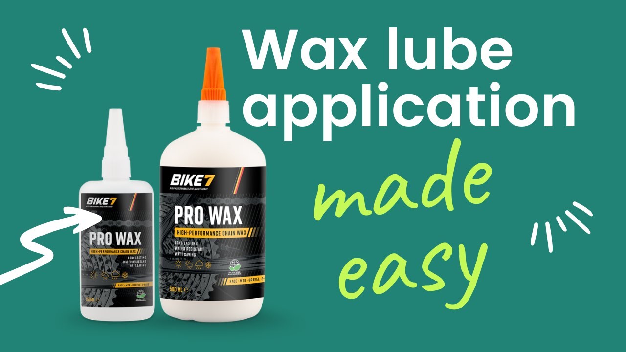 Bike7 Pro Wax application on chain tutorial. Wax based chain lube application.