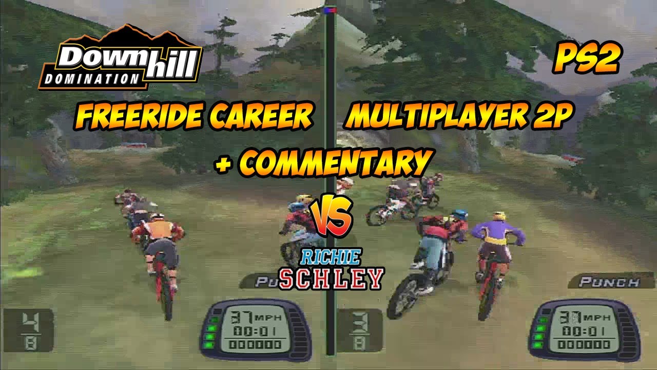 FREERIDE CAREER MULTIPLAYER 2P [CO-OP] GAMEPLAY MOD | DOWNHILL DOMINATION HACK PS2