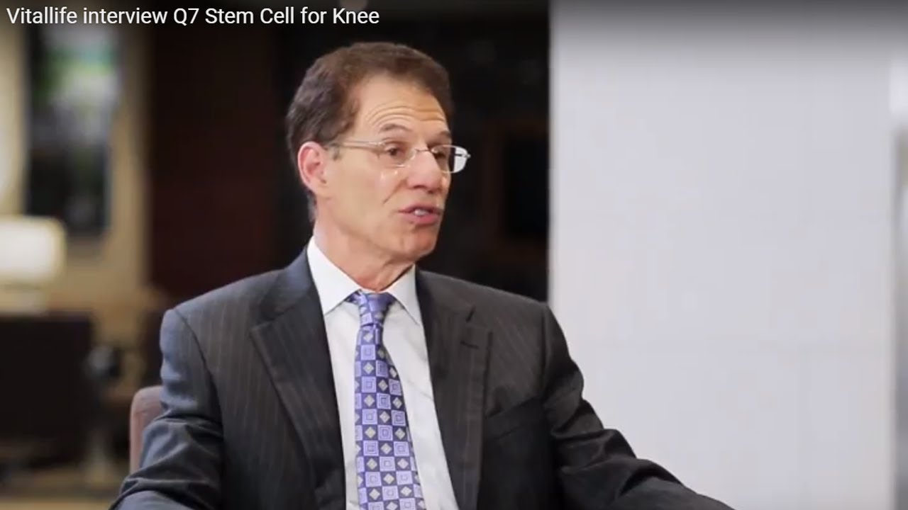 How are adult stem cells used to avoid knee replacement?