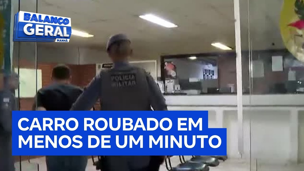 Ladrão rouba carro em menos de um minuto e é preso a caminho de desmanche em São Paulo