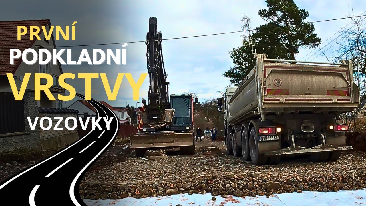Výměna podloží pod silnicí | První vrstvy 