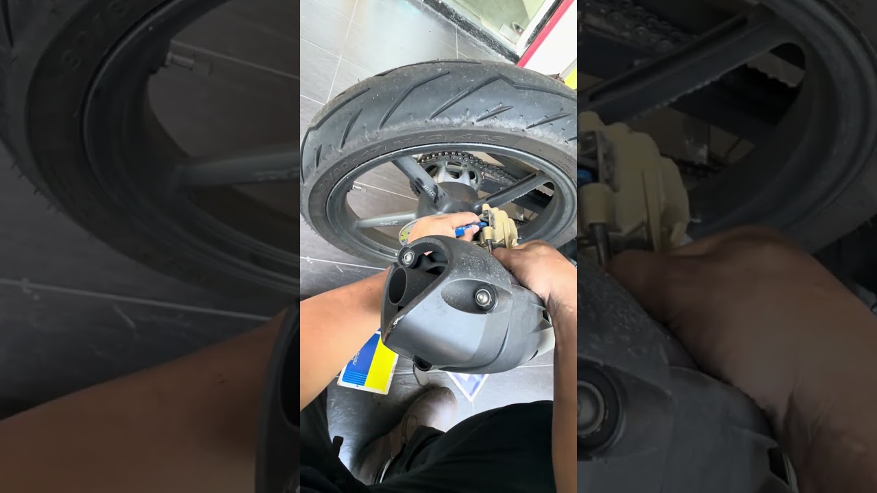 cara tukar brake pad belakang y15zr #viral #y15zr 