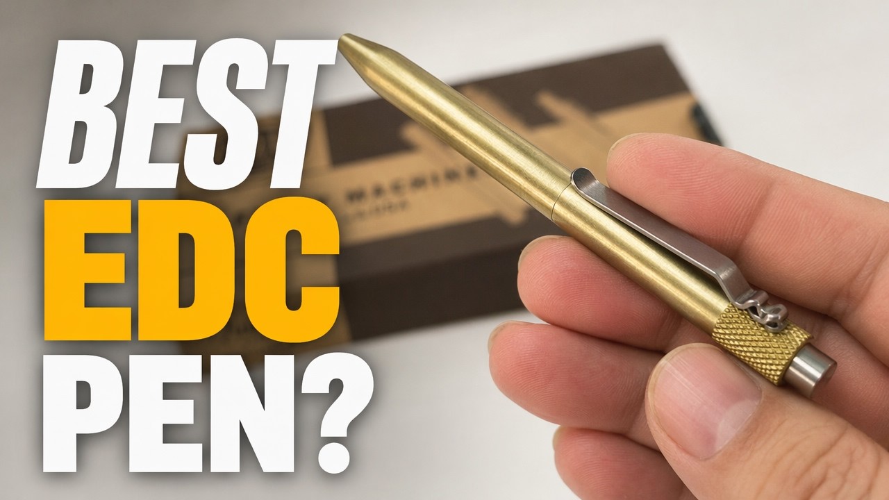The Karas Kustoms RETRAKT Custom Machined Pen Uses Pilot G2 Refills