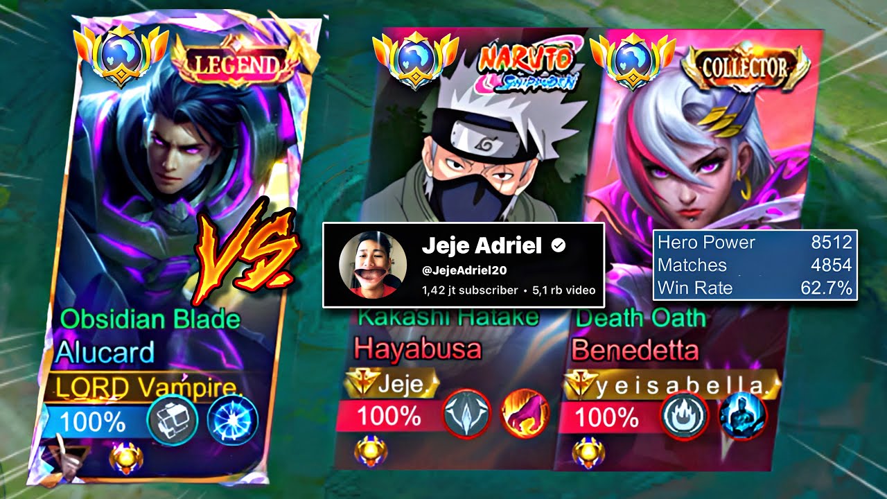 NABRAK JEJE ADRIEL & GLOBAL BENEDETTA! VAMPIRE MENGGILA DI EXP 🔥 | MLBB