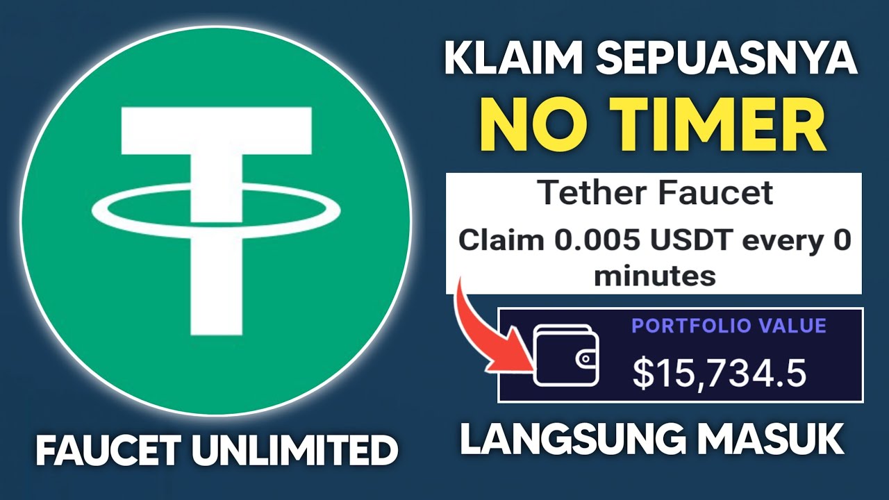 GOKIL PARAH !! CUMAN KLIK KLIK DOANG USDT LANGSUNG MASUK WALLET, FAUCET UNLIMITED NO TIMER