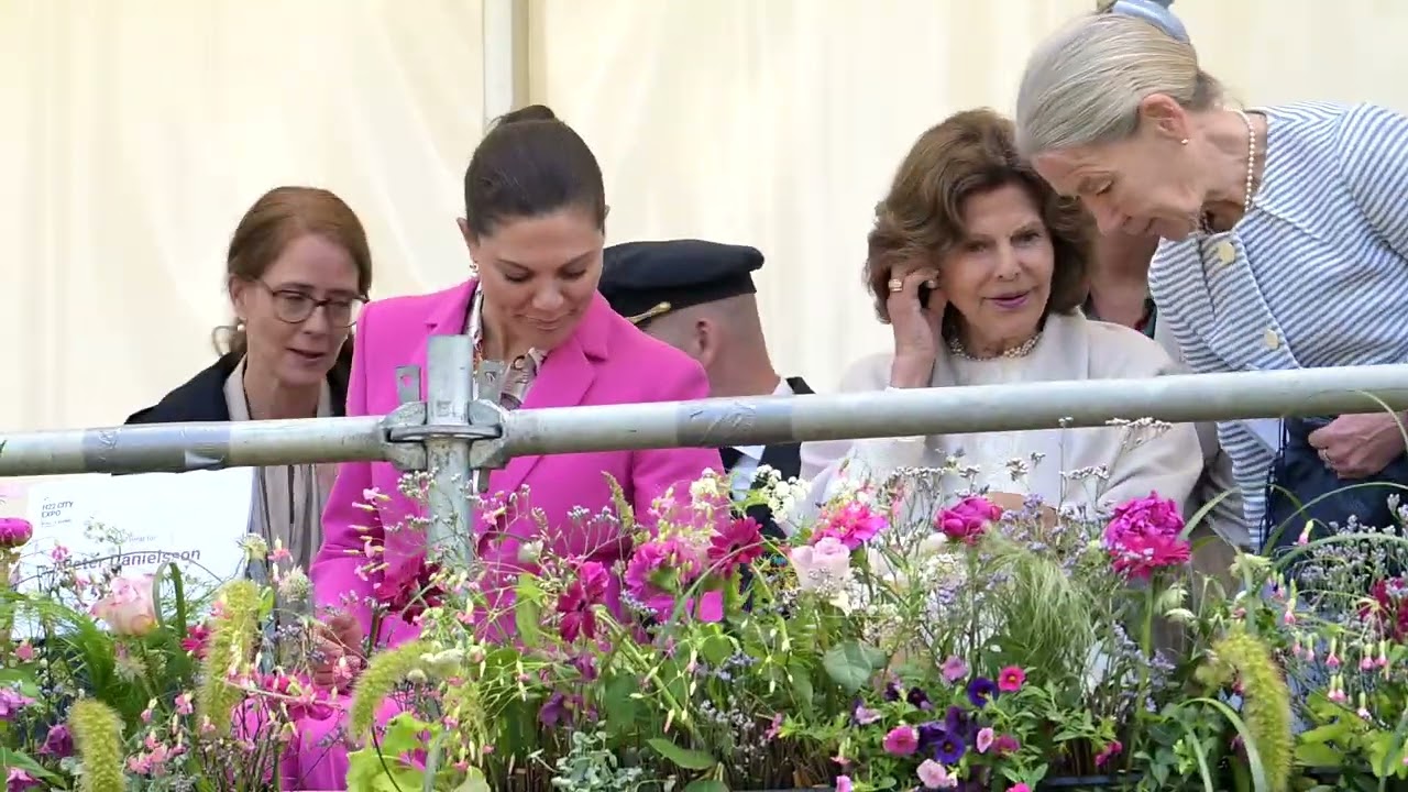 Crown Princess Victoria of Sweden and Queen Silvia visit Helsingborg