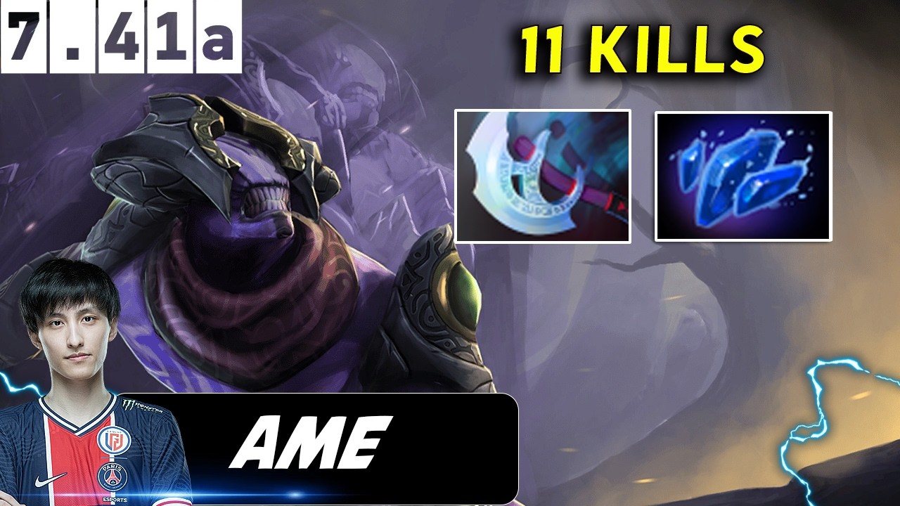 Ame Faceless Void Safelane 11 Kills - Dota 2 Pro player  Paatch 7,41a Full Gameplay