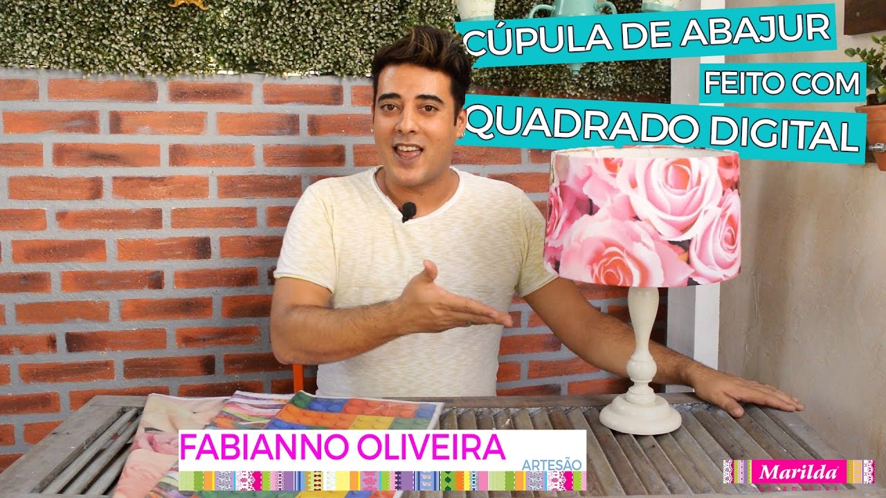 DICAS DE ARTESANATO - CÚPULA DE ABAJUR COM QUADRADO DIGITAL