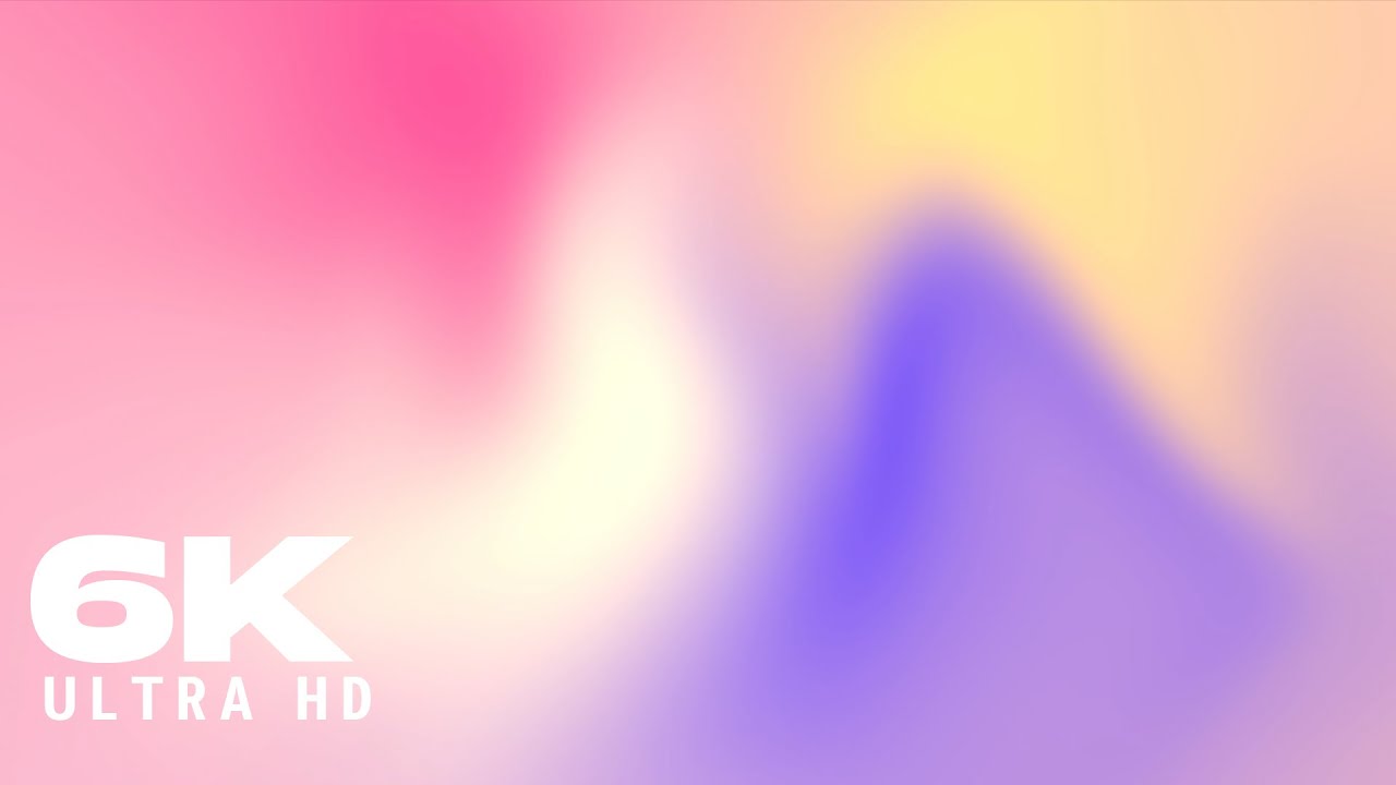2 Hour 6KUHD  Pastel Gradient Experience the Beauty of Colorful Liquid Gradients | LED Mood Light