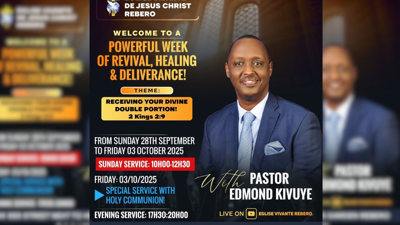 30 SEPT || #DAY3 WIBUKE URUGENDO RWAWE N'UWITEKA || WITH PASTOR EDMOND KIVUYE