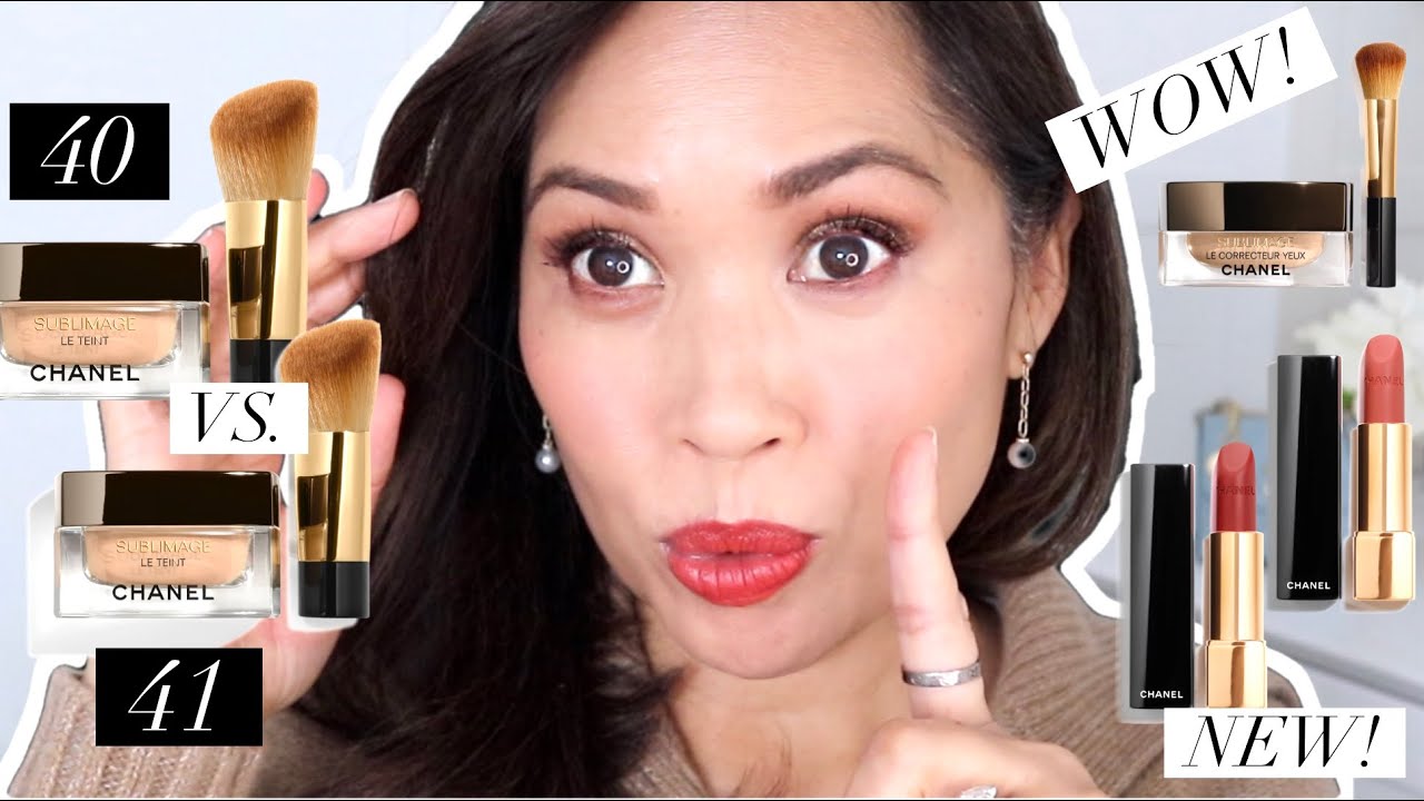 🌟NEW! CHANEL 💄51 & 54 TRY ON, EYE CONCEALER 6 HR WEAR TEST, SUBLIMAGE LE TEINT 40 VS. 41🌟
