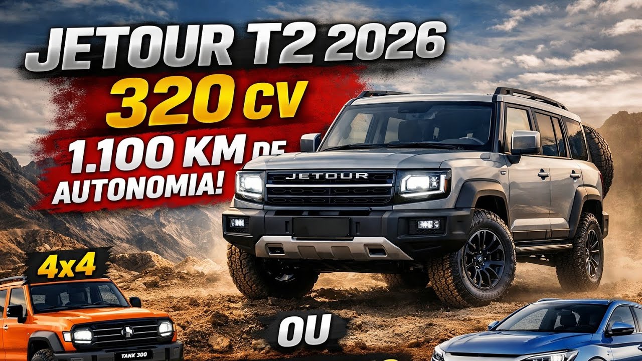 Jetour T2 (2026) - Melhor que Land Rover DEFENDER?
