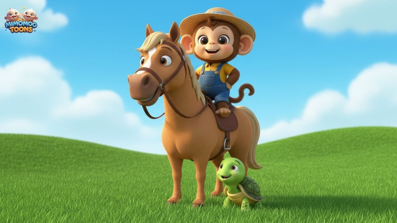 Monkey Runs His Own Farm 🐒🚜 | Cows, Horses & Fishing  Unbelievable! | MimoMoo Toons