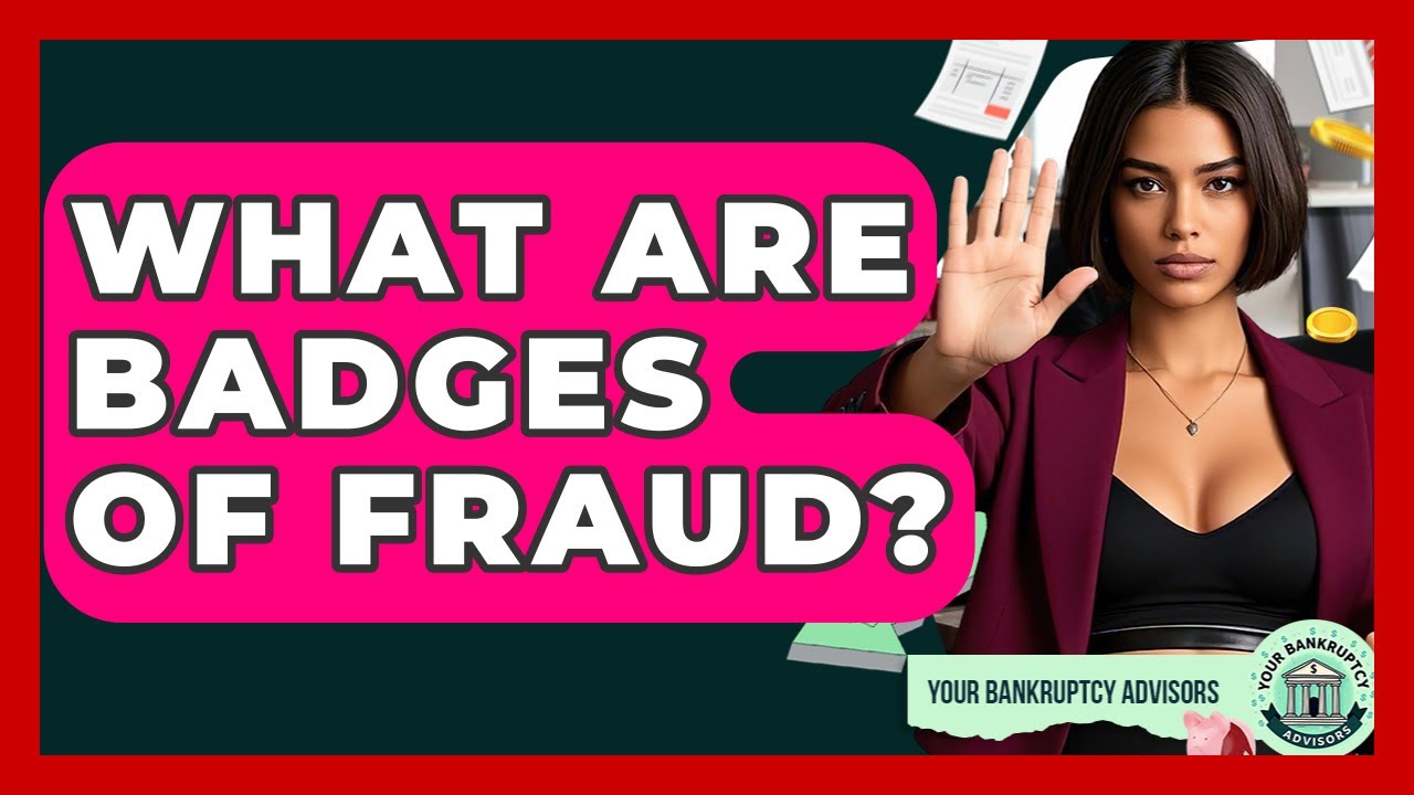What Are Badges Of Fraud? - Your Bankruptcy Advisors