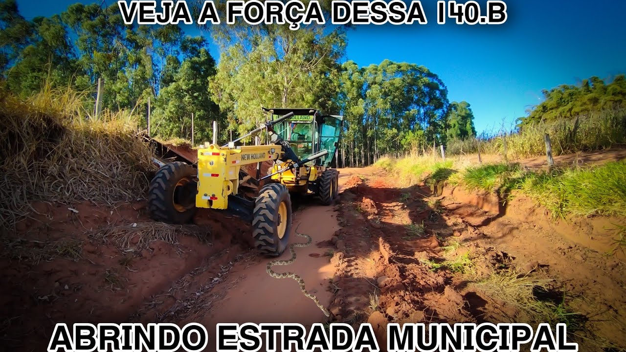 PATROL NEW HOLLAND 140.B REABRINDO ESTRADA MUNICIPAL IMPRESSIONANTE ✅