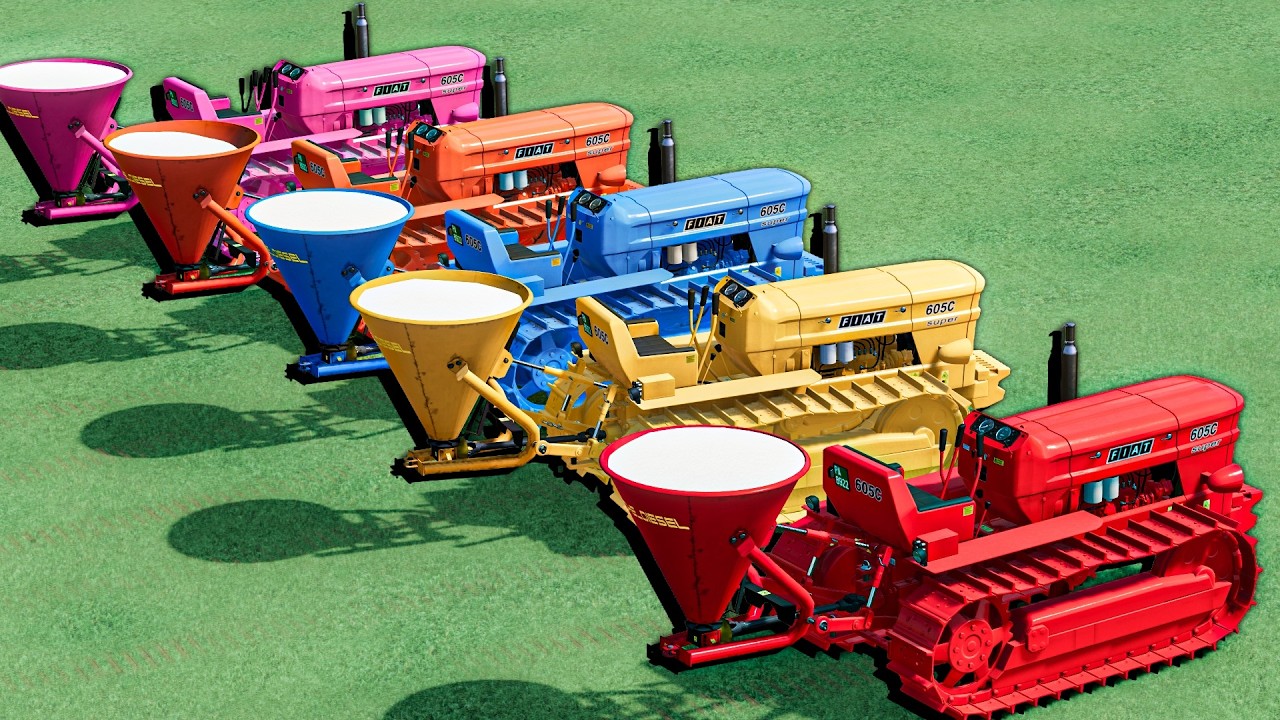 Work with Of Colors - LIMEJOB with Mini  wow TRACTORS - Farming Simulator 22