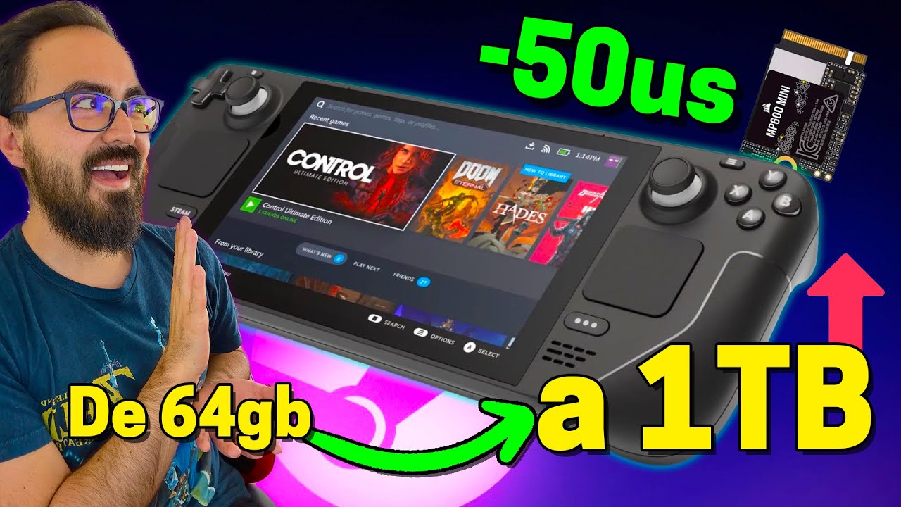 ¿Sin Espacio En Tu STEAM DECK? 😢 Pasala De 64gb a 1TB MUY FACILMENTE 🔥 | JxR