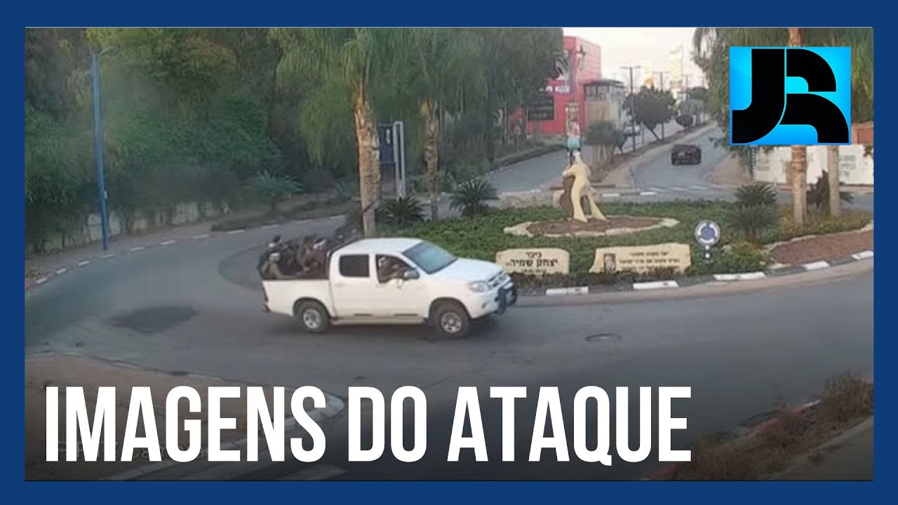 Novas imagens mostram o in&iacute;cio do ataque do Hamas contra Israel