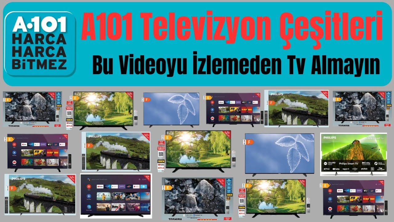 A101'DE SATILAN T&Uuml;M TELEVİZYON &Ccedil;EŞİTLERİ | A101 İNDİRİMLERİ | A101 KAMPANYA | A101 TEKNOLOJİ
