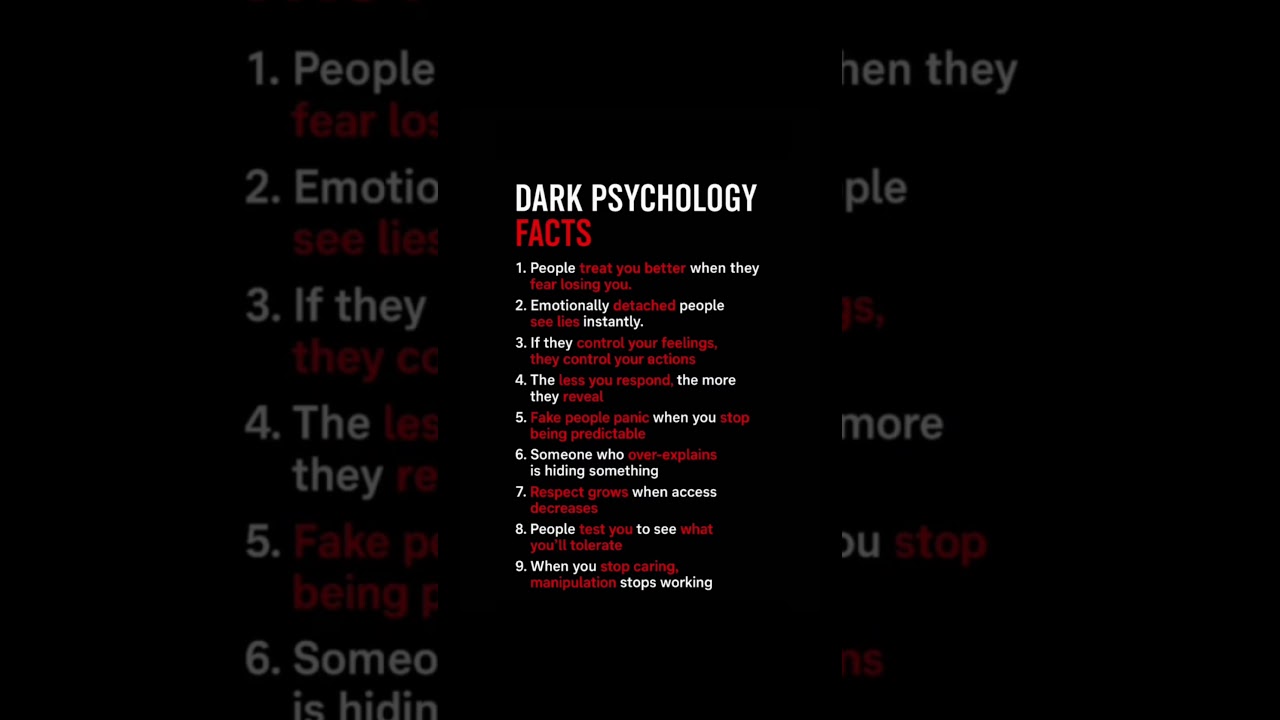 Dark Psychology Facts That Expose Fake People Instantly