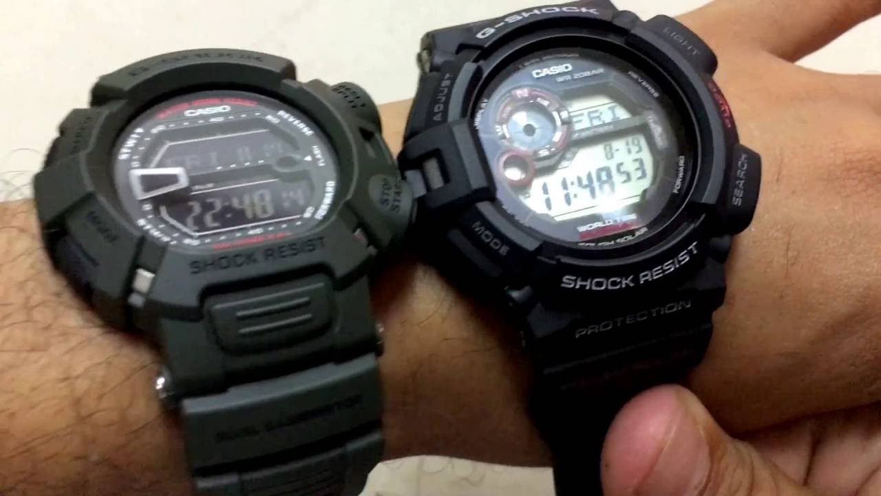 G Shock Mudman G9000 vs G9300