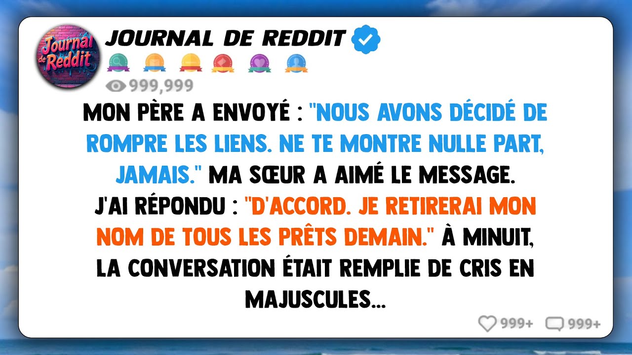 Mon père a envoyé : 