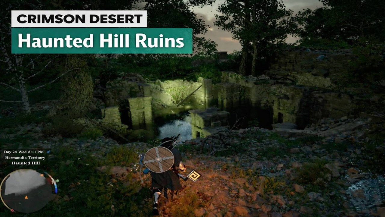 CRIMSON DESERT | Haunted Hill Ruins Puzzle Walkthrough ( Free Nature's Snare )