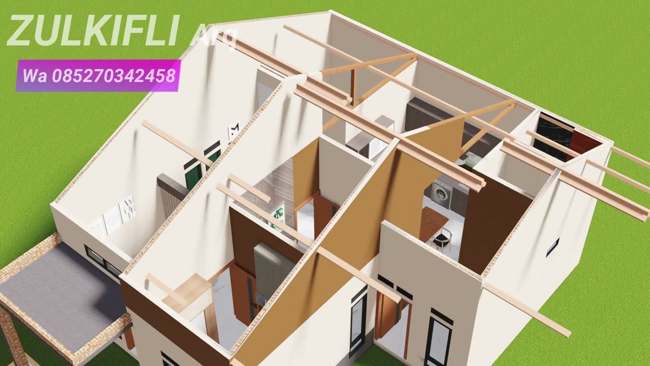 🏡 Desain Rumah Minimalis Leter L 8,5x10