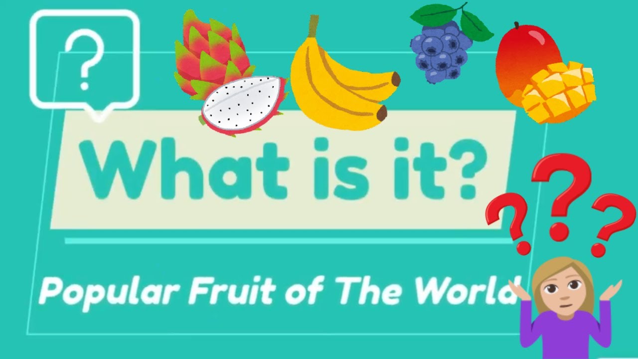 What Is It? | Fruit | Guessing Game | Learn English | Learn Fruit |  Kindergarten Preschool  ESL |