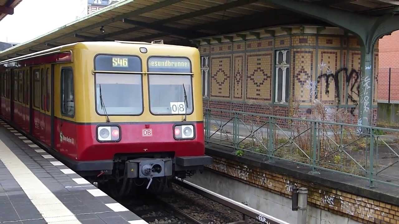S-Bahn Berlin - Züge der BR485 auf der verlängerten S46 [1080p]