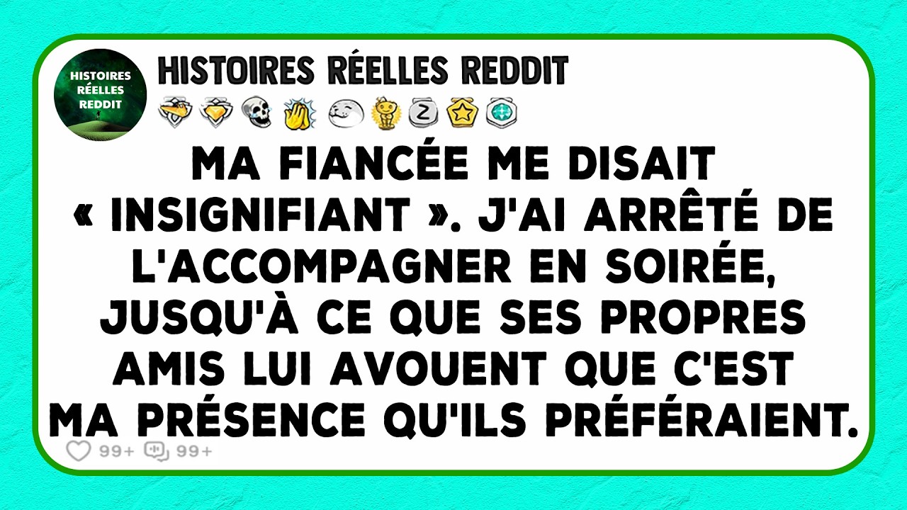 Ma fiancée me disait « insignifiant ». J'ai arrêté de l'accompagner en soirée, jusqu'à ce que ses...