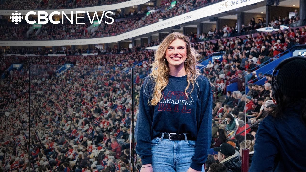 Meet the 17-year-old on the Bell Centre big screen keeping the vibes up during Habs games