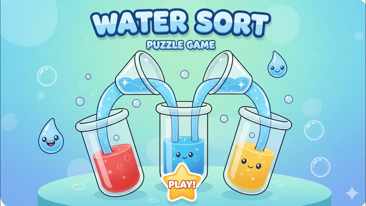 Live Horizontal Water Sort Santai 💧 | Relaxing Puzzle & Chill Vibes 