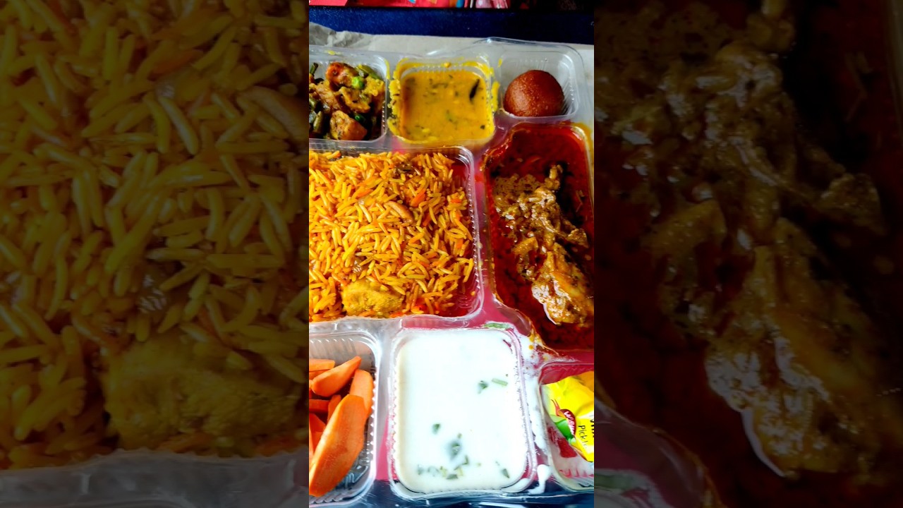 Order Delux Non Veg Thali In Train at Just 260/- / Enjoy Better Food Through IRCTC Aap #food #irctc