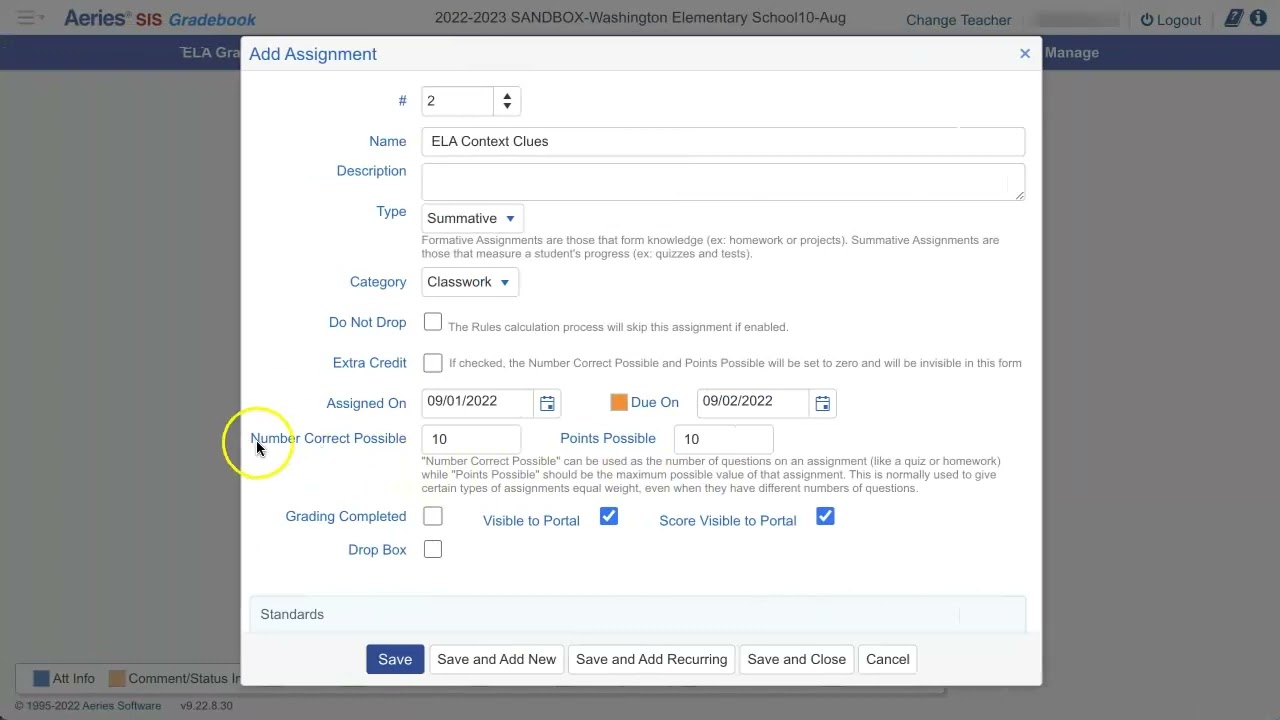 Aeries: Import Graded Assignments from Google Classroom
