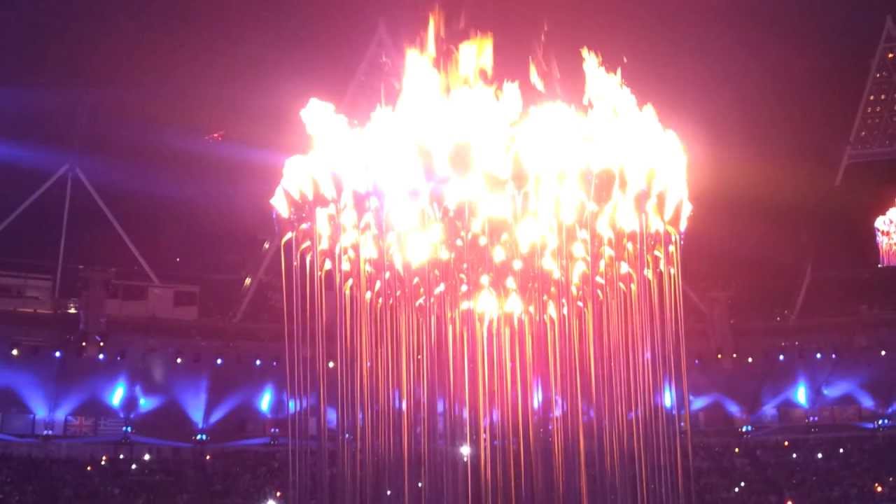 Lighting of the Olympic Torch. An athletes view