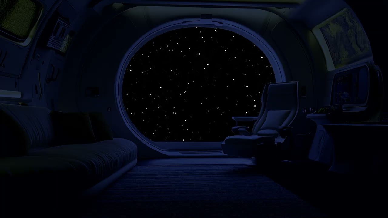 Soothing Smooth Deep Rumble Space Sounds | 10 hours | In Planetary Orbit | Living in Peaceful Space