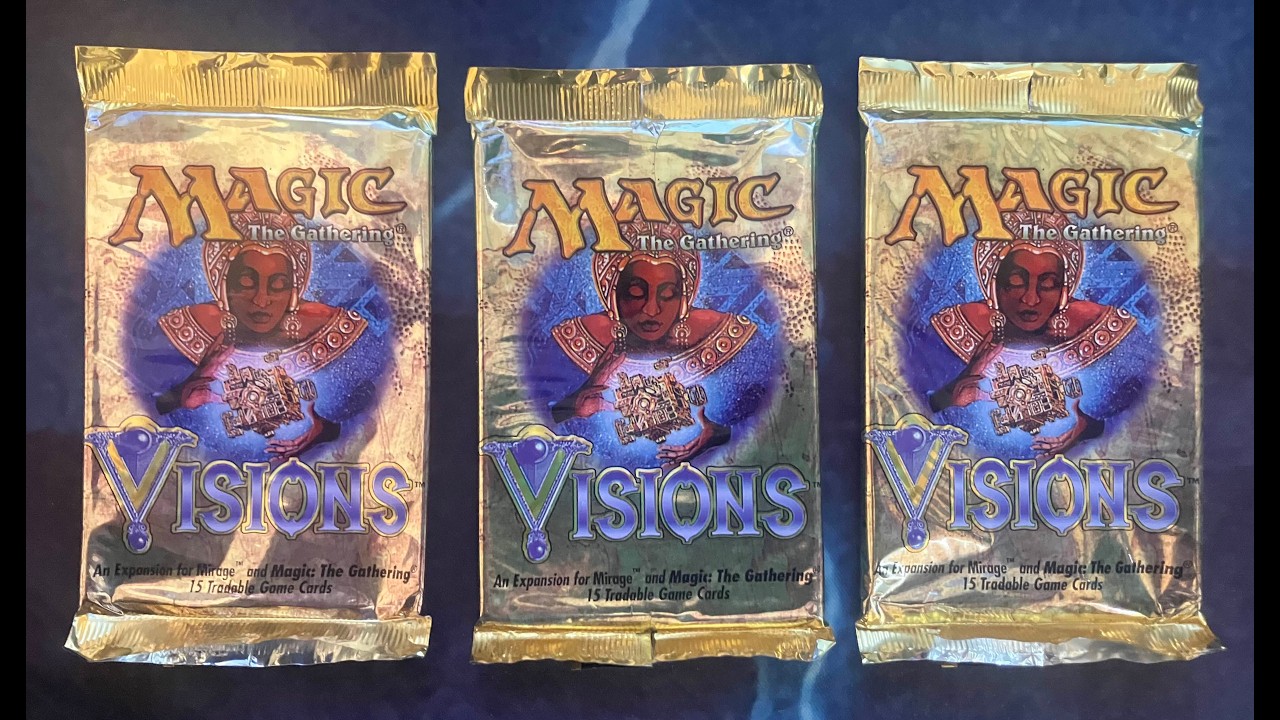 3x Visions booster opening.  Premodern MTG