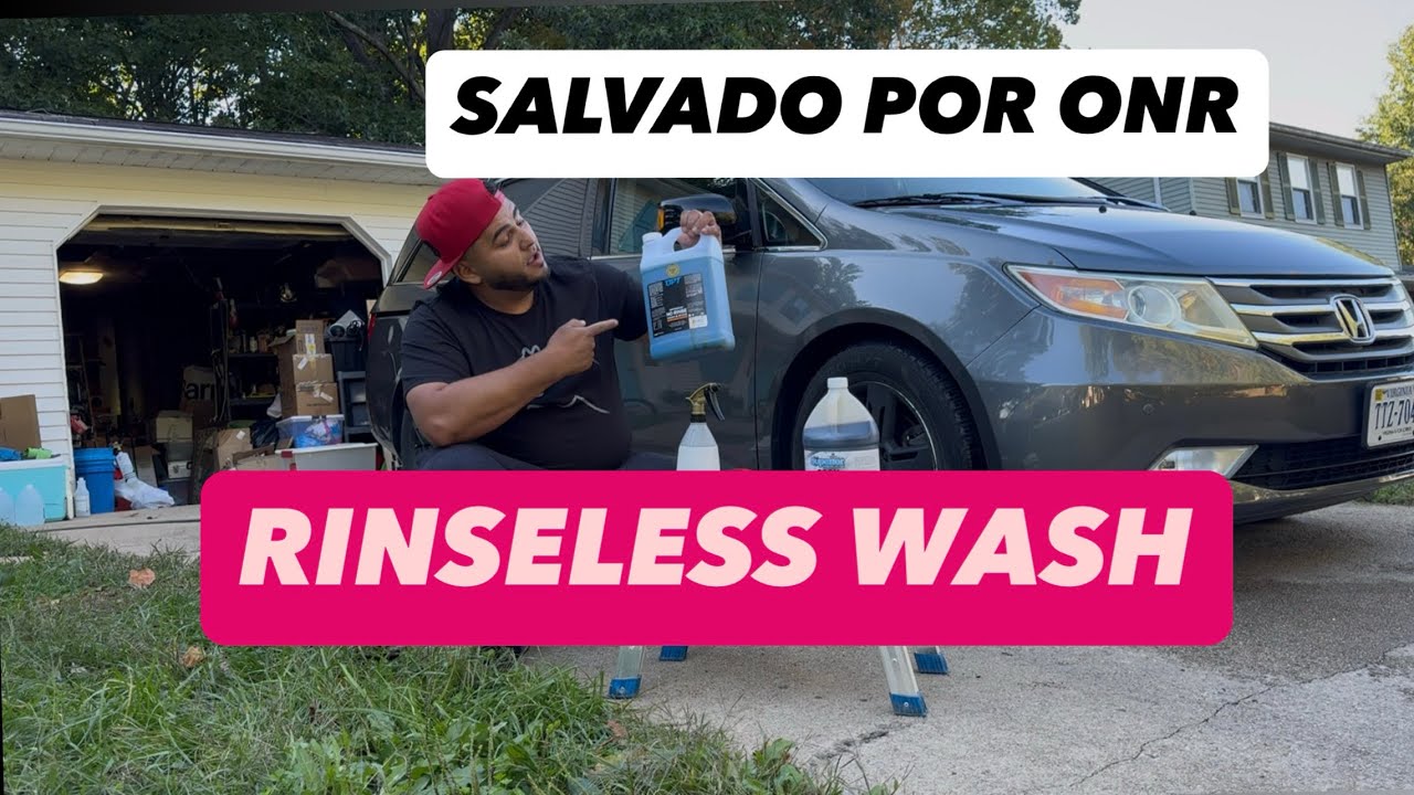 Lavado sin enjuague a Honda Odyssey 2012 usando ONR RINSELESS WAS