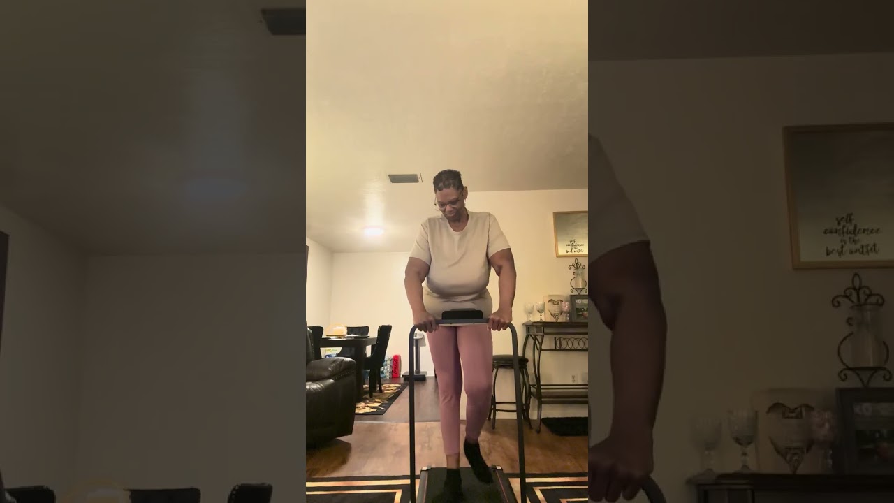 Walking indoors #fitness #walking 