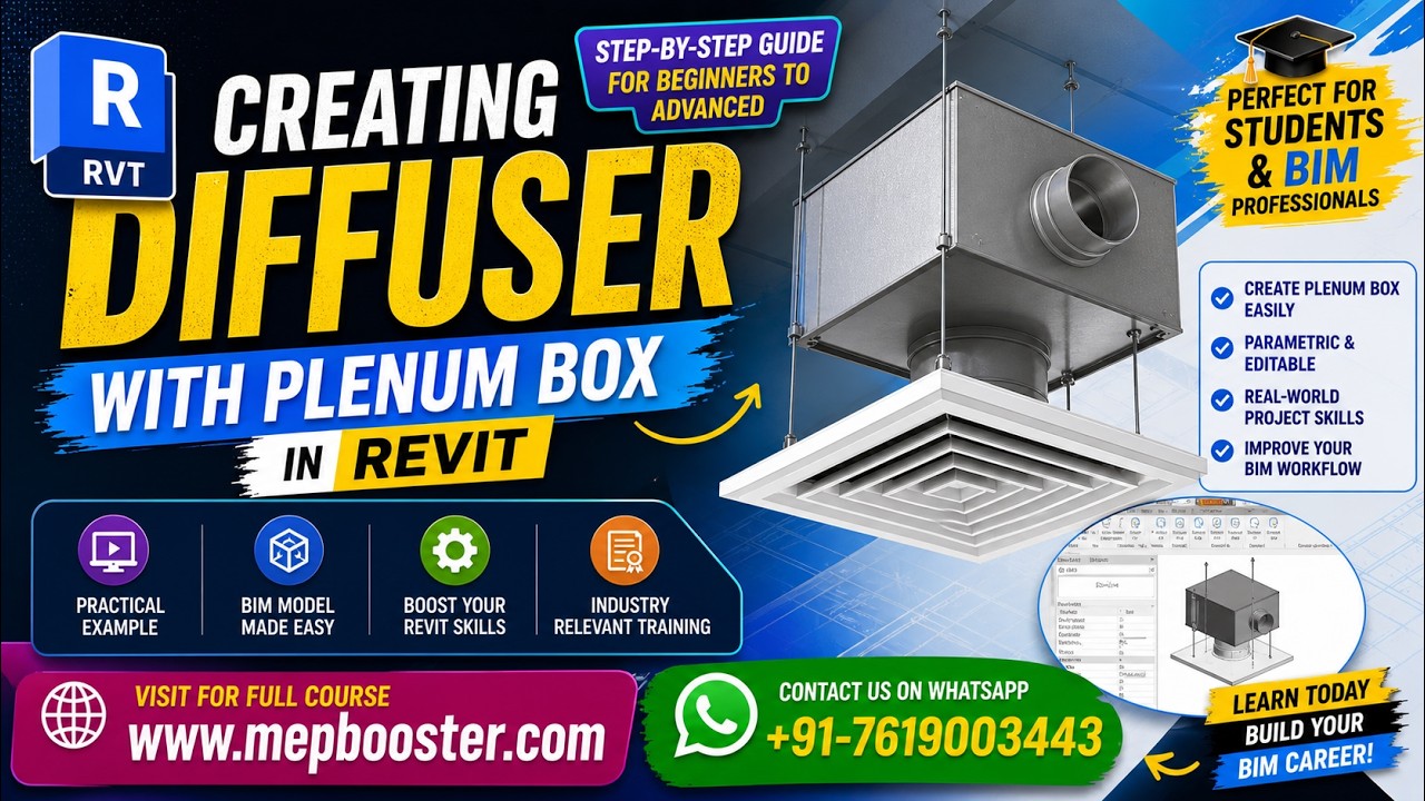 Creating Diffuser with Plenum Box in Revit | Step-by-Step Guide!