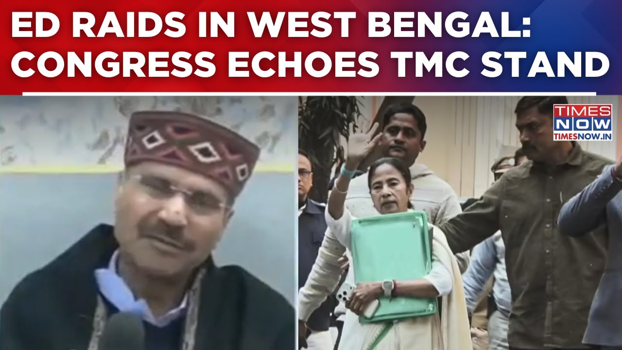 ED Raids In West Bengal: Congress Echoes TMC Stand, Slams ED Action; Says 'ED Raiding Political...'