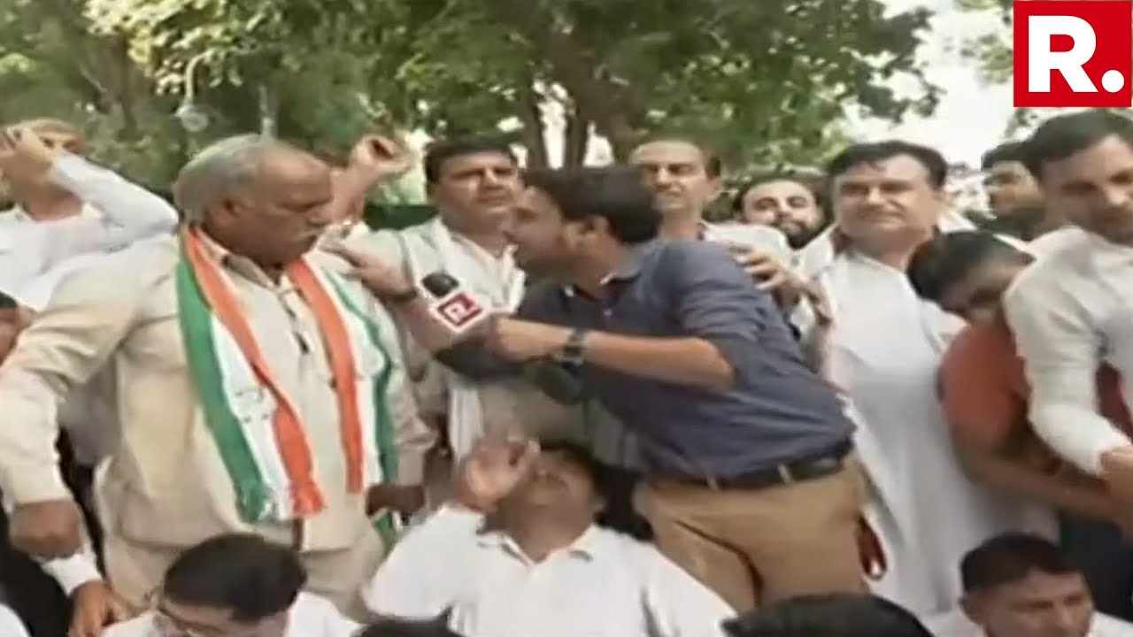 Congress Internal Rift: Cadres Protest Outside Sonia Gandhi's Residence Against Bhupinder Hooda