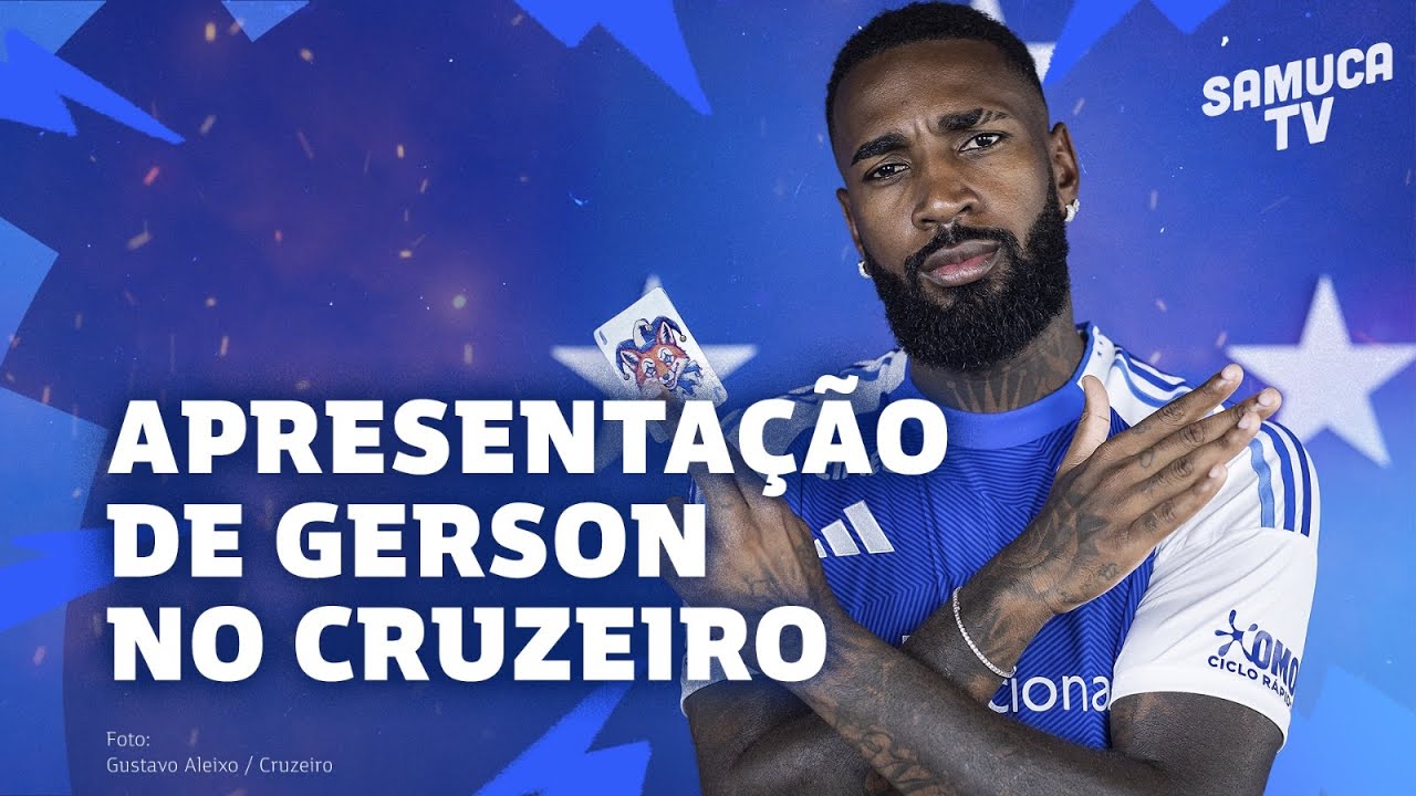 COLETIVA COMPLETA DA APRESENTAÇÃO DE GERSON NO CRUZEIRO