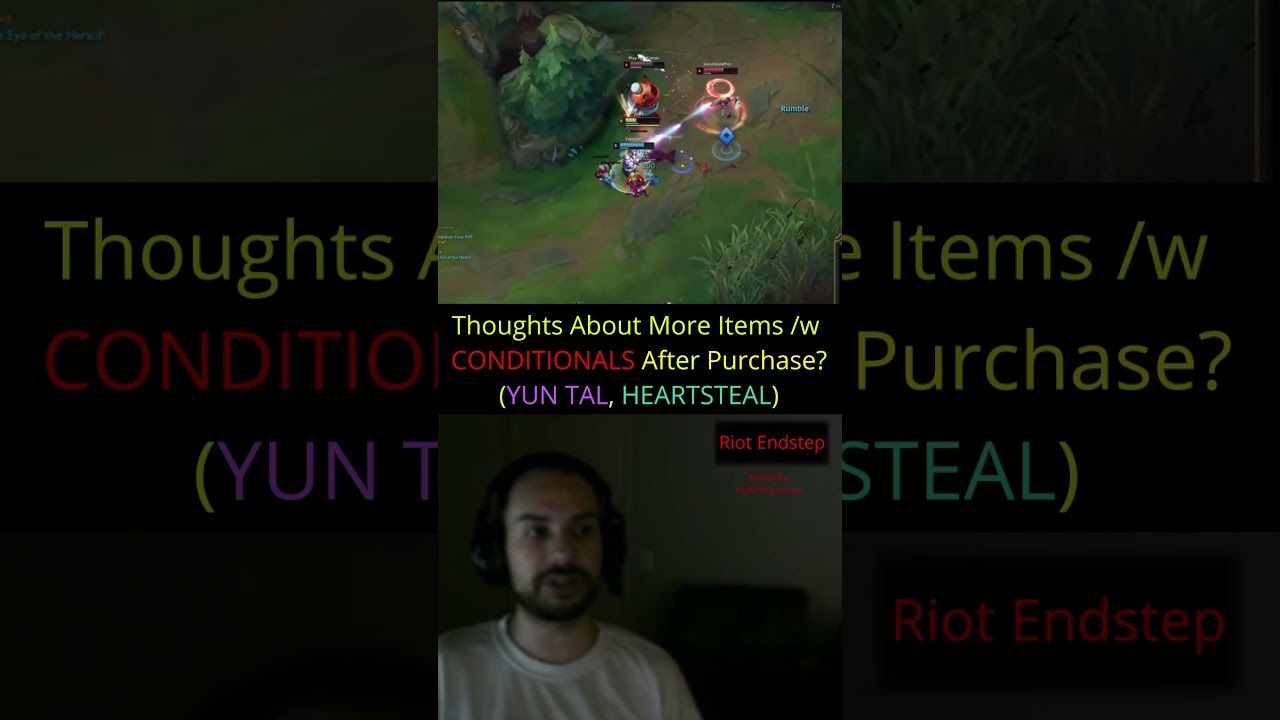 Riot Endstep &mdash; Ваши мысли о дополнительных предметах с УСЛОВНЫМИ условиями после покупки (ЮН ТАЛЬ...