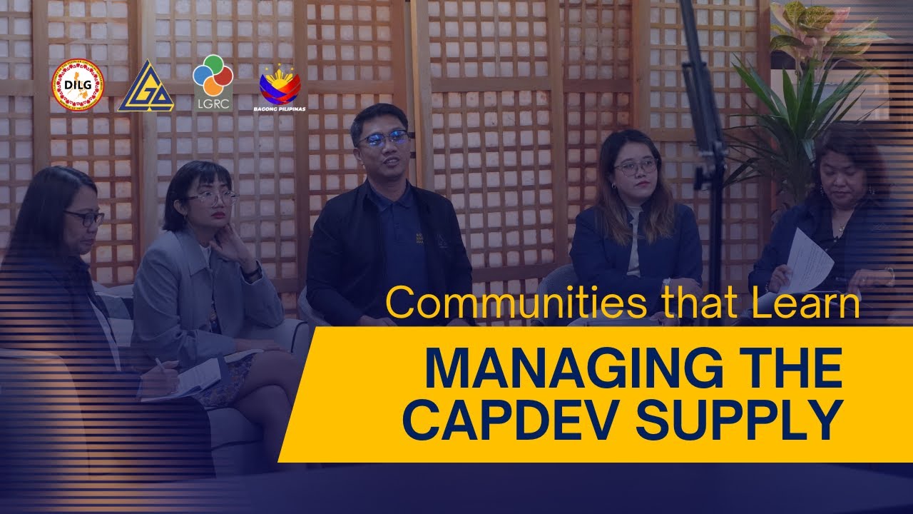Communities that Learn: Managing the CapDev Supply